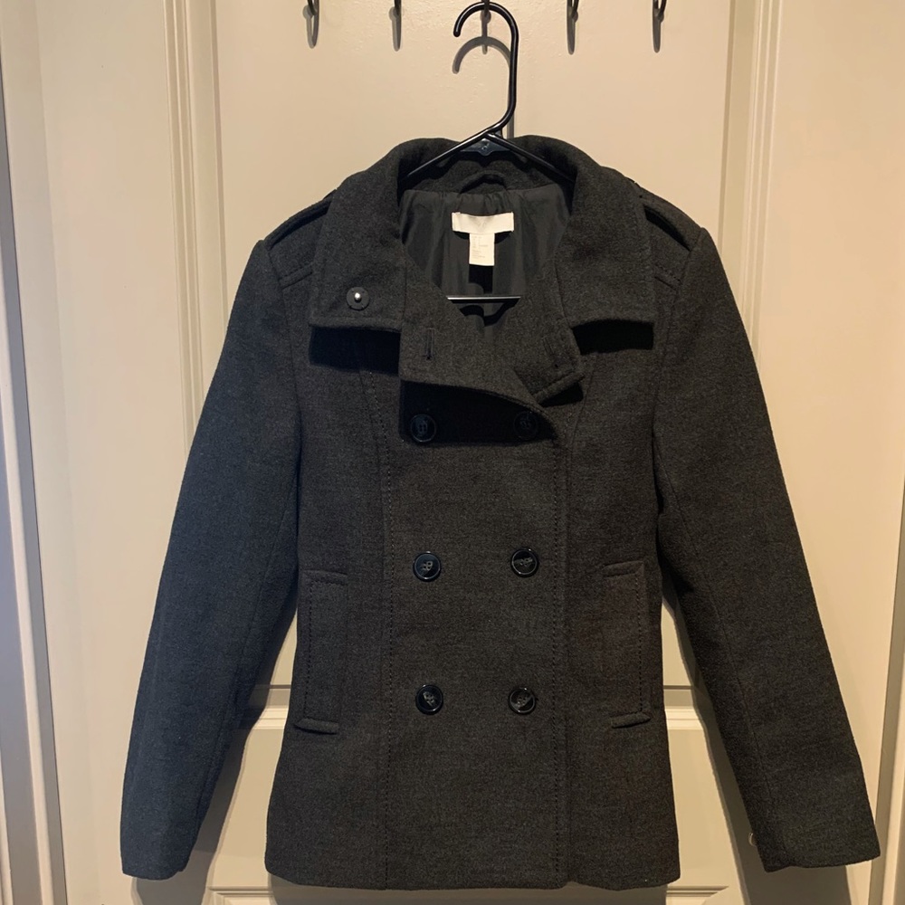H&M Charcoal Gray pea coat